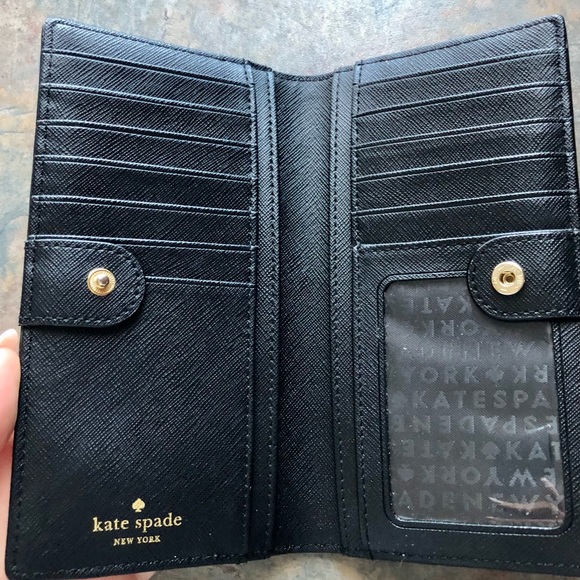 Kate Spade Spencer Slim Bifold wallet - pink/black - Picture 2 of 3